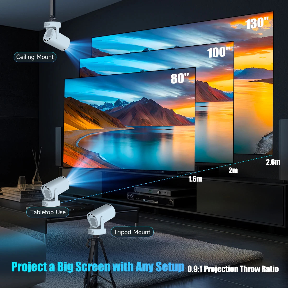 Magcubic HY300 Pro Projector 4K 720P