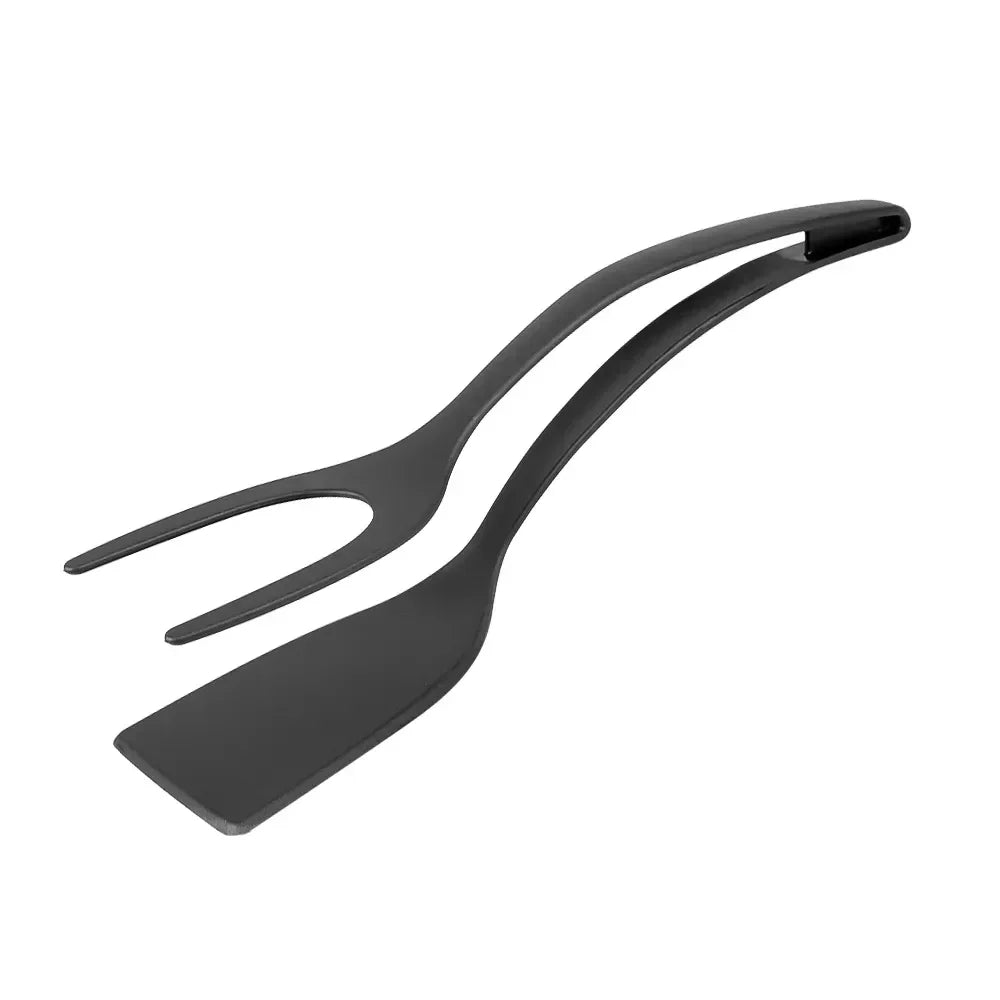 Nylon Grip Flip Tongs Egg Spatula 2 in 1