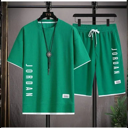Men's Casual Sports Set Stylish T-shirt Shorts