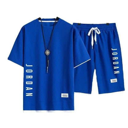 Men's Casual Sports Set Stylish T-shirt Shorts