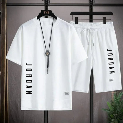 Men's Casual Sports Set Stylish T-shirt Shorts