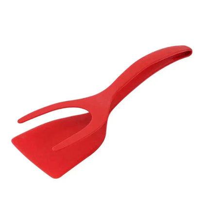 Nylon Grip Flip Tongs Egg Spatula 2 in 1